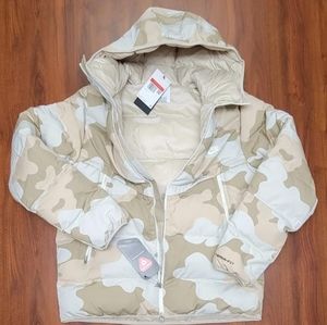 New Nike Sportswear Therma-Fit Desert Camo Hooded Windrunner Jacket Men's Large